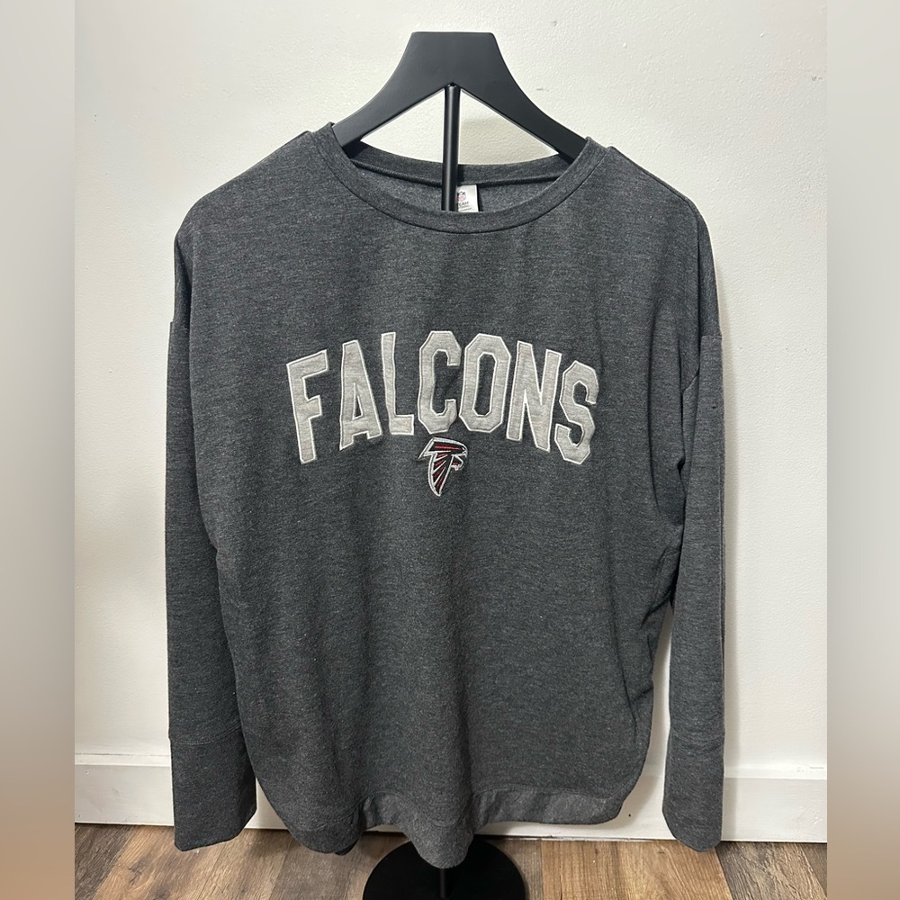 Women’s NFL Falcons Gray Sweatshirt size large